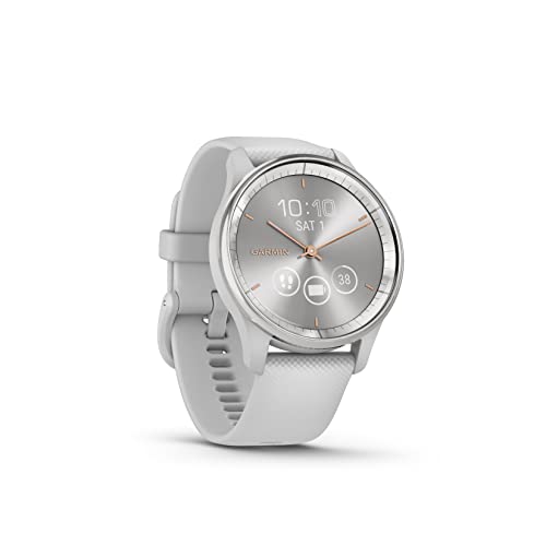 Garmin Vívomove Trend, Smartwatch Ibrido, Cassa 40Mm, Touchscreen Lcd E Lancette, Garmin Pay, Sms Emergenza, Cardio, Spo2, Gps Connesso, Monitoraggio 