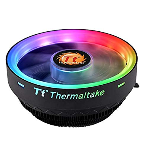 Thermaltake Raffreddatore D'Aria Ux 100 Argb | Ventola Pwm Silenziosa Da 120 Mm | Per Socket Intel E Amd | Indirizzabile A 5 V | 65 W | Nero