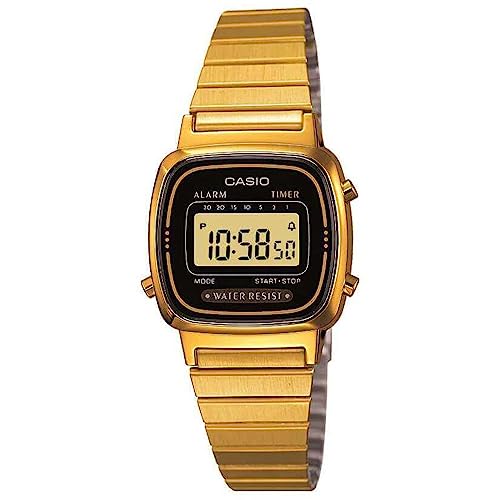 Casio Orologio Digitale Quarzo Unisex Con Cinturino In Acciaio Inox La670Wega-1Ef