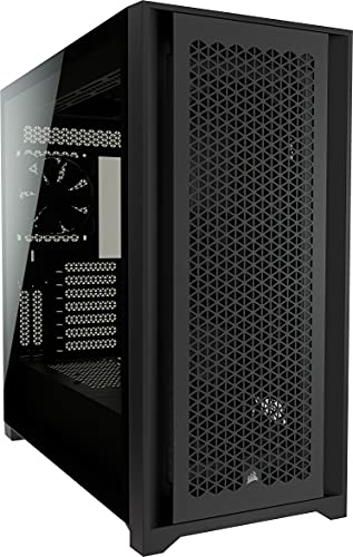 Corsair 5000D Airflow Case Atx Mid-Tower Con Vetro Temperato, Pannello Anteriore A Flusso D'Aria Elevato, Sistema Di Gestione Dei Cavi Corsair Rapidro