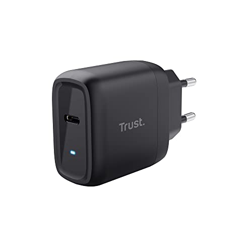 Trust Maxo Caricatore Usb-C Da 45W, 75% Con Materiali Riciclati, Caricatore Rapido Con Cavo Usb-C Da 2M, Adattatore Di Alimentazione Per Iphone, Ipad,