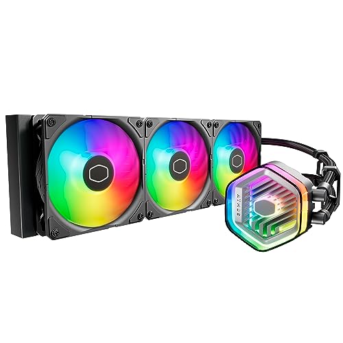 Cooler Master Masterliquid Atmos 360 Sistema Raffreddamento A Liquido Per Cpu Nero - Sistema Raffreddamento Ad Acqua Aio, Pompa A Doppia Camera, Sickl