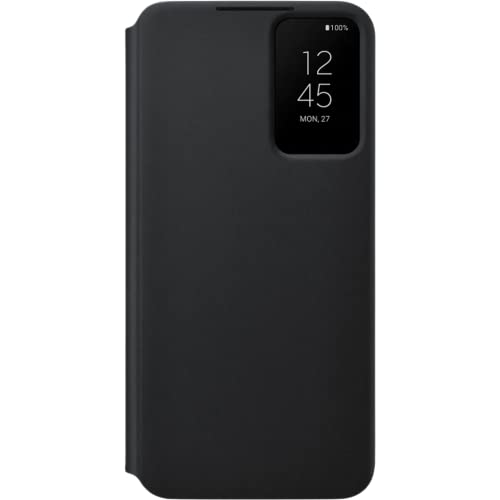 Samsung Smart Clear View Cover Custodia Con Finestra Di Visione Per Galaxy S22+ 5G, Nero