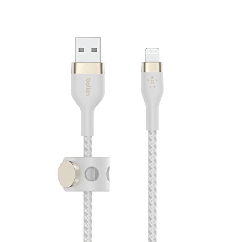 Belkin Boostcharge Pro Flex Cavo Intrecciato Da Usb Type A A Lightning (2 M), Cavo Di Ricarica Certificato Mfi, Per Iphone 14/14 Plus, 13, 12, Pro, Ma