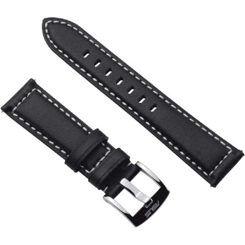 Asus Vivowatch Band Cinturino Di Ricambio, Compatibile Con Vivowatch 5, Pelle, Facile Installazione, Fibbia In Metallo, Design Curato, Resistente, Ner