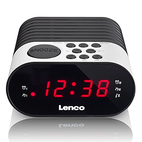Lenco Cr-07 Clock Black,White - Radios (Clock, Fm, Pll, Led, Ac, Battery)