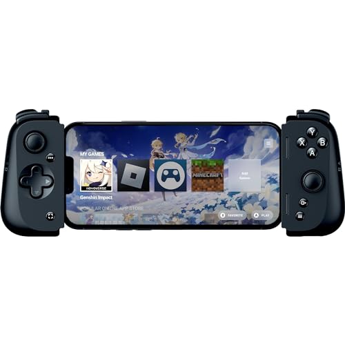 Razer Kishi V2 Per Iphone, Controllore Di Gioco Mobile, Adatto A Tutti Con Ponte Estensibile, Streaming Di Giochi Per Pc E Console, Design Ergonomico,