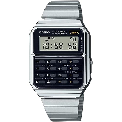 Casio Calcolatrice Vintage Nera/Acciaio Inossidabile Ca-500We-1Aef