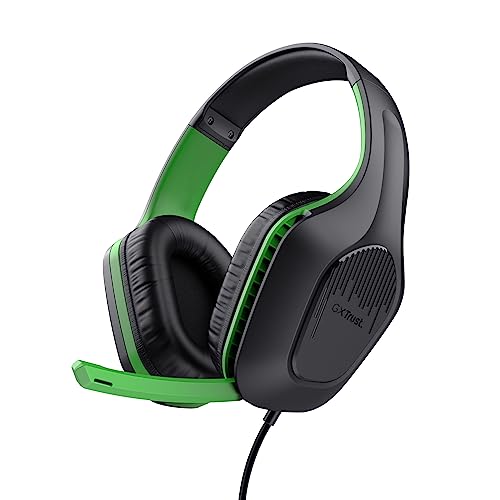 Trust Gaming Gxt 415X Zirox Cuffie Gaming Leggere Per Xbox Series X/S Con Driver Da 50 Mm, Jack Audio 3.5 Mm, Cavo 1,2 M, Archetto Regolabile, Cuffie