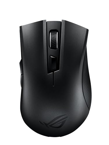 Asus Rog Strix Carry, Mouse Gaming Ottico, Ergonomico, Doppia Connettività Wireless 2,4 Ghz E Bluetooth, Sensore Da 7200 Dpi, Design Socket Switch Rog