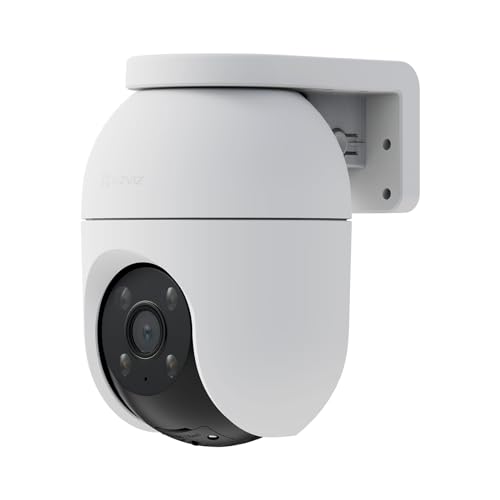 Ezviz Telecamera Wi-Fi Esterno 2K+, Telecamera Motorizzata Per Esterni Con Copertura A 360°, Visione Notturna A Colori, Rilevamento Di Persone/Veicoli