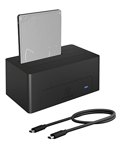 Icy Box Unità Disco Rigido Usb-C 3.1 Dockingstation Per Hdd Da 2,5" E 3,5" E Sdd, Usb 3.1 (Gen 2) Connettore Type-C Ib-1121-C31