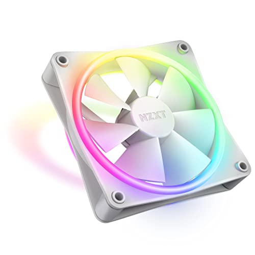 Nzxt F120 Rgb Duo - Rf-D12Sf-W1 - Ventola Rgb A Due Lati Da 120 Mm – 20 Led Indirizzabili Individualmente – Flusso D'Aria E Pressione Statica Bilancia