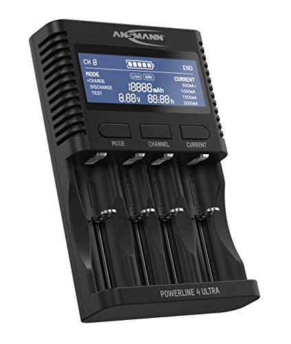 Ansmann Powerline 4 Ultra Nicd, Nimh, Liion Micro (Aaa), Mignon (Aa), Baby (C), Mono (D), 10340, 103