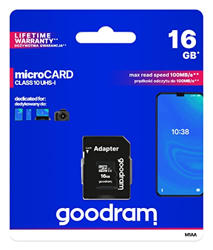 Goodram M1Aa-0160R12 Micro Sdhc Class 10 Uhs-I U1 - Micro Sdhc.