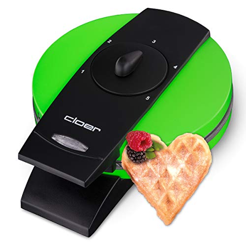 Cloer 1621 Macchina Per Waffle Verde, 930 W, Acrylic, Green