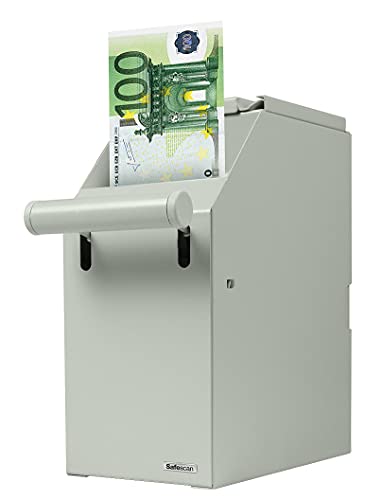 Safescan 4100 Cassaforte Pos Bianco Che Conserva In Sicurezza Le Banconote, Conserva Fino A 300 Banconote, Si Adatta Ottimamente Al Banco, Può Essere