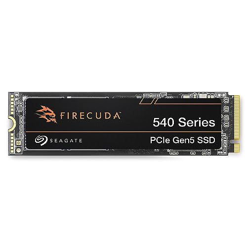 Seagate Firecuda 540 Ssd, 1 Tb, Unità Interna Con Memoria A Stato Solido - M.2 2280, Pcie Gen 5, Velocità Fino A 10.000 Mb/S E Tbw 2.000 Tb, 3 Anni Re