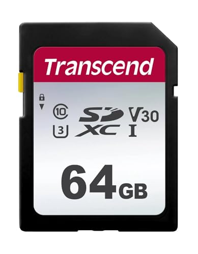 Transcend Scheda Di Memoria Sdxc Ad Alta Velocità Da 64 Gb (Per Fotocamere Digitali/Box Foto/Registrazioni E Video/Autoradio) Classe 10, Uhs-I U1