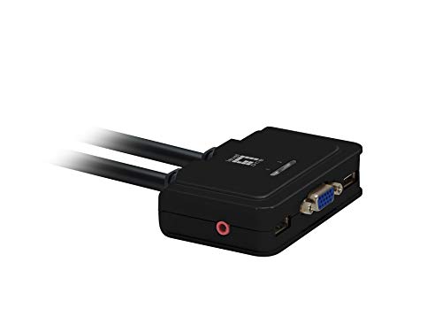 Levelone Kvm-Switch 2 Pc Vga+Usb+Audio Compact