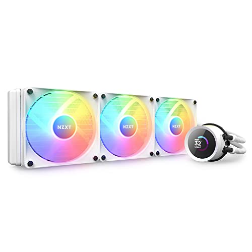 Nzxt Kraken 360 Rgb - Dissipatore A Liquido Aio Per Cpu 360Mm - Display Lcd Quadrato Personalizzabile Da 1.54"" Per Immagini - Pompa Ad Alte Prestazio