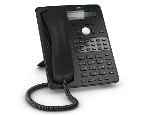 Snom D725 Globale Desk Telefono, 12 Sip Identita, 18 Multi Colore Tasti Funzione, Supporto Vlan, Audio A Banda Larga, Poe, Dsp, 2X Gigabit Ethernet, U