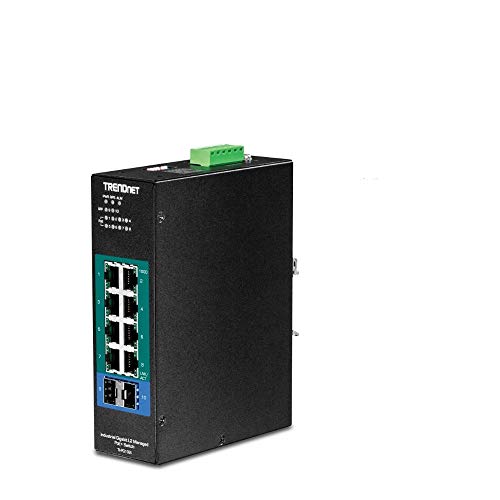 10-Port Industrial Gigabit L2 Mngd Poe+Din-Rail Switch 24-57V