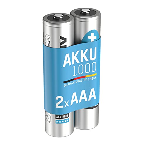 1X2 Ansmann Nimh Recargable Battery 1000 Micro Aaa 950 Mah