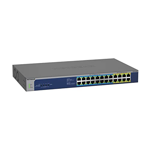 Netgear Switch Poe 24 Porte Gigabit Ethernet Unmanaged (Gs524Up) - Con 8 Poe+ E 16 X Poe++ A 480 W, Montaggio Desktop/Su Rack E Assistenza A Vita Pros