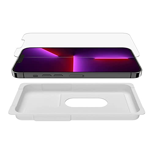 Belkin Temperedglass Proteggi Schermo Per Iphone 14 Plus, 13 Pro Max, Antimicrobico, Applicazione Facile Senza Bolle Con Supporto Di Allineamento Incl