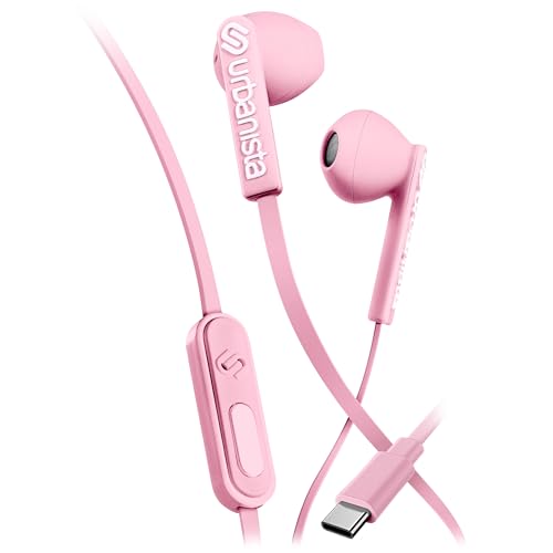 Urbanista Auricolari Con Cavo, Auricolari Usb C Senza Grovigli Gestione Delle Chiamate Con Filo Con Microfono, Cuffie Usb Tipo C Ingresso Stereo Cabla