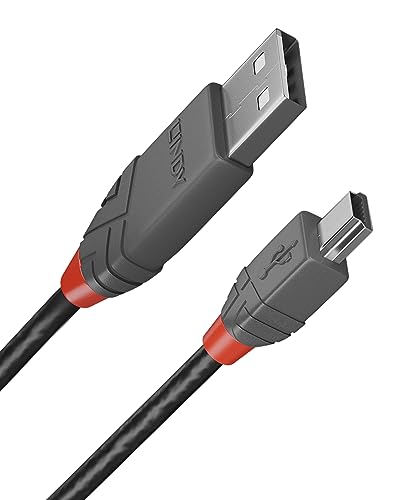 Lindy - Cavo Usb A Micro Usb 2.0 A/B, Anthra Line 0.5 Metri, Cavetto Con Trasferimento Dati Di 480Mbps | Compatibile Con Tv, Monitor, Tablet, Laptop,