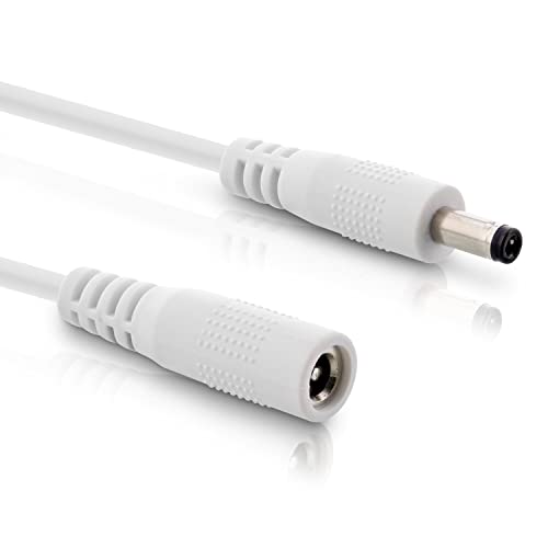 Inline® Cavo Di Prolunga Dc Maschio/Femmina 5,5 X 2,5 Mm, Awg 18, Bianco, 3 M