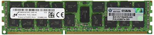 Hp 627812-B21 Memoria Ram, 16 Gb, Dual Rank Pc3L-10600, Verde