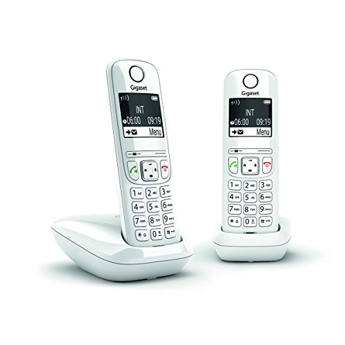 Gigaset Telefono Cordless Duo Dect Bianco As690Duow