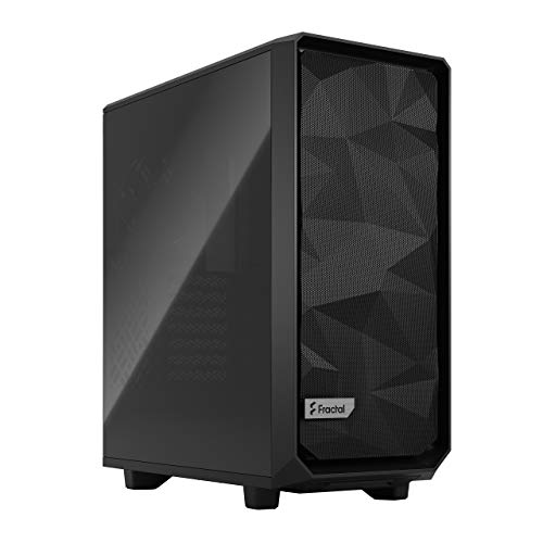 Fractal Design Meshify 2 Compact Black Atx Flexible High-Airflow Dark Tinted Tempered Glass Window Mid Tower Computer Case