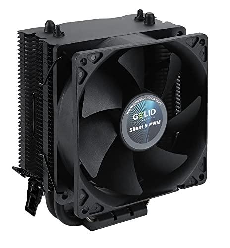 Gelid Solutions Black Frore – 2 Power Heatpipes – Ventola Pwm Da 92Mm – Rivestimento Elettroforetico Nero Di Alta Qualità – Nero