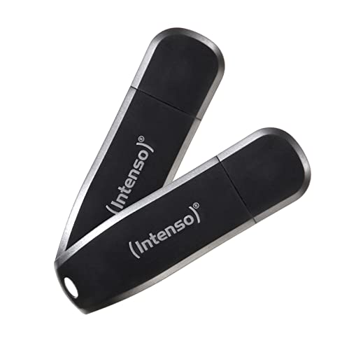 Intenso Speed Line - Chiavetta Usb Da 2X 64 Gb - Pendrive Usb 3.2 Gen 1X1, Nero