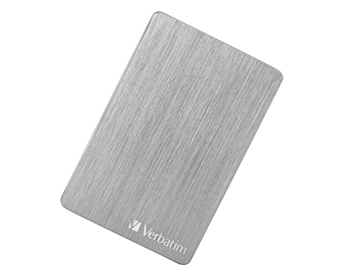 Verbatim Store 'N' Go Alu Slim I 2 Tb I Argento I Hard Disk Esterno I Usb 3.2 Gen 1 I Hard Disk Esterno In Alluminio I Per Windows & Mac Os X I Hard D