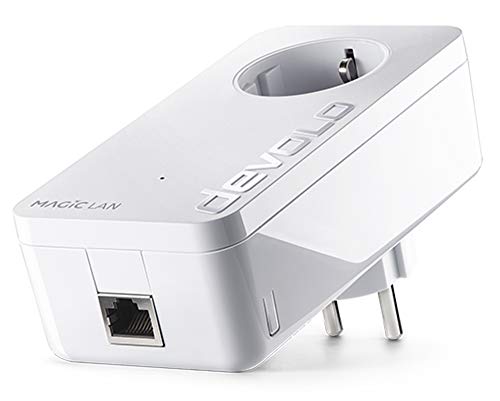 Devolo 8412 Magic 2 Lan: Leistungsfaehiger Power Line – Complemento Adattatore Con Attacco 2400 Mbit/S Per Rete Domestica Tramite Dlan, 1 Gigabit Lan,