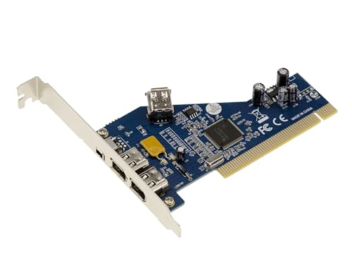 Kalea-Informatique Scheda Controller Pci-Firewire 400 Ieee1394A A 3 Porte Con Chipset Ti Tsb43Ab23