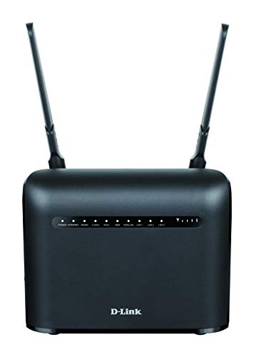 D-Link Dwr-953V2 Router Lte Wireless Ac1200 Cat4, Download Fino A 150 Mbps, 4 Porte Gigabit, Porta Internet Gigabit, Antenne Esterne, Sbloccato