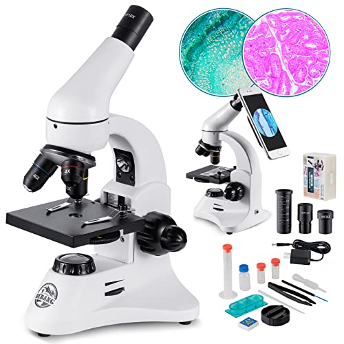 2000X Microscopio Ottico Professionale, Microscopi Monoculari Composti Biologici Per Bambini E Studenti E Adulti