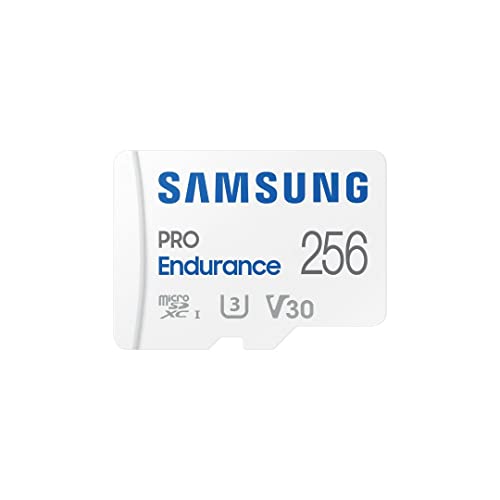 Samsung Memorie Mb-Mj256Ka Pro Endurance Scheda Microsd Da 256 Gb, Uhs-I U3, Fino A 100 Mb/S, Adattatore Sd Incluso