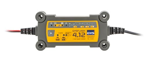 Gys - Caricabatterie Gysflash 4.12, 4A, Per Batterie 12V, Auto