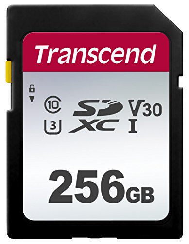 Transcend Ts256Gsdc300S Scheda Di Memoria Sdxc Da 256 Gb, Imballaggio Standard, 300S, Standard