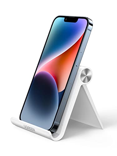 Ugreen Supporto Cellulare Tavolo 4-7,9", Porta Telefono E Tablet Regolabile 100° Compatible Con Ipad Iphone 15 Plus Pro Max/14/13/ 12, Galaxy A52/ A22