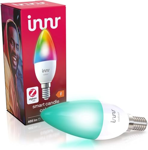 Innr E14 Color Lampadina Led, Funziona Con Philips Hue*, Alexa & Google (Hub Richiesto) Dimmerabile, Rgbw, Rb 251 C
