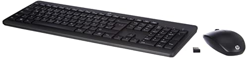 Hp Mouse E Tastiera Wireless 230, Dongle Usb, Nero, Tastiera Layout Tedesco Qwertz