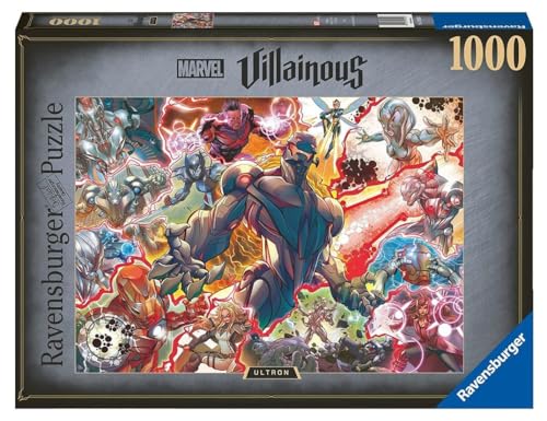 Ravensburger - Puzzle Villainous: Ultron, Collezione Villainous, 1000 Pezzi, Idea Regalo, Per Lei O Lui, Puzzle Adulti